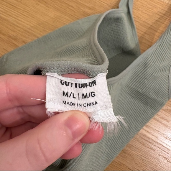 Cotton On Ribbed Halter Tank Light Green Size M/L - Picture 3 of 3